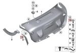 Original BMW F30 F80 M3 Plug in Retainer Rivet Kancing Talang Air Bagasi 07147310674 - Gambar 5