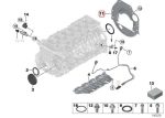 Ori BMW E90 E92 E60 F10 N52 Cover Plat Mesin Ke Gearbox Transmisi - Gambar 4