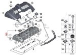 Original BMW E60 F10 N52 Engine Cylinder Valve Cover Silinder Mesin - Image 5