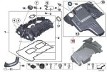 Original BMW F10 LCI 520i 528i Tutup Cover Mesin N20 11127644092 - Gambar 4