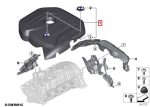 Original BMW G20 G22 G30 G32 G01 X3 G02 X4 Engine Cylinder Cover Tutup Silinder Mesin B48 + Busa Peredam 11128657035 - Image 6
