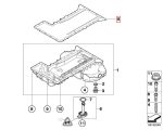 BMW E90 E92 E93 M3 S65 Packing Carter Oli Oil Pan Gasket 11137841085 - Gambar 5