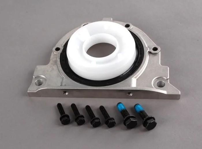 11141438274_A Original BMW E36 E39 E46 Crankshaft Seal Kruk As + Cover M50 M52 M54 - Gambar 1