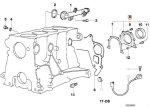 Original BMW E30 318i M40 Crankshaft Seal Cover Kruk As 11142247867 - Gambar 4