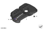 Original BMW G87 M2 G80 M3 G82 G83 M4 Engine Cover Tutup Silinder Mesin