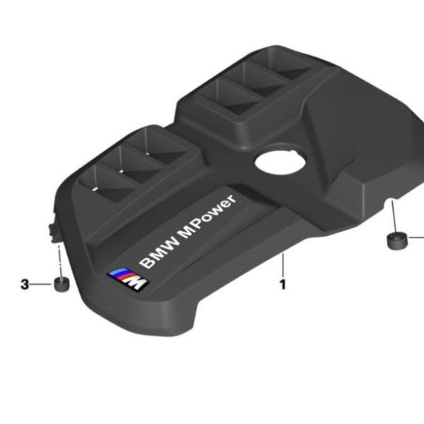 Original BMW G87 M2 G80 M3 G82 G83 M4 Engine Cover Tutup Silinder Mesin