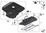 Original BMW G01 X3 G02 X4 G05 X5 G06 X6 G29 Z4 Tutup Cover Mesin B48
