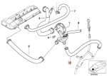 BMW E46 E39 E60 E66 M54 Selang Oli Separator ke Dipstick 11157532649 - Image 5