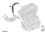 Original BMW F30 G20 G30 G12 Selang PCV Crankcase Ventilation B48 11157623746