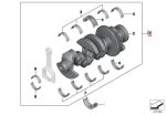Original BMW E46 E90 E60 Crankshaft Kruk As + Bearing Shells Metal Jalan Duduk Mesin N43 11210390923 - Image 3