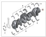 Original BMW Crankshaft Kruk As E90 E92 F30 F32 335i E70 F15 X5 E71 F16 X6 F10 535i F06 F12 F13 640i Mesin N55 - Gambar 5