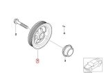 Original MINI R52 R53 Mesin W11 Vibration Damper Crank Pulley - Image 4