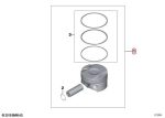 Original BMW Piston (+0,25 ) M54B25 E39 E46 E60 E66 E83 E53 Z4 M54 - Gambar 4