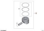 Original BMW E90 E92 E60 F02 E71 Crankshaft Piston + Ring Mesin N54 - Image 5