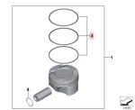 Original BMW F30 F32 F10 Piston Rings N20 Repair Kit 11257594453