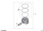 Original BMW Piston Rings N54 N55 Engine Repair Kit 11257610297 - Image 3