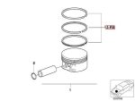 Original BMW E60 E61 M5 E63 E64 M6 Piston Rings S65 Engine 11257840940 - Image 5