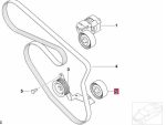 Original BMW E81 E82 E90 E91 E92 E93 E60 E84 X1 E83 X3 Deflection Pulley Mesin N46 11281440378 - Image 5