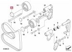 Original BMW E46 E53 X5 M52 M54 E92 E93 M3 Tutup Pulley 11281730349 - Image 4