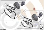 BMW F30 320d F10 520d F25 X3 Belt Drive Repair Kit Tensioner Baut dll - Image 3