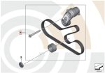 BMW F30 335i F32 435i Belt Drive Tensioner Pulley Repair Kit N55 - Gambar 3