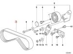Original BMW E34 E38 V Belt Ribbed Fan Belt Kompressor AC 5kx980 M60 - Image 5