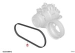 BMW F10 M5 F06 F12 F13 M6 Tali Kipas Kompressor AC 4PKx786 11287843247 - Gambar 5
