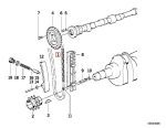 Original BMW E30 318i M10 Timing Chain Rantai Mesin 11311716987 - Gambar 5