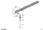 Ori BMW E63 E64 E65 E66 Exhaust Camshaft Noken As Outlet Mesin N52 - Gambar 5