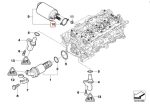 BMW E90 E91 E92 E93 Gasket Seal O-ring Karet untuk Valvetronic N46 - Image 4