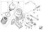 Original BMW E46 323i 325i 328i M52 M54 Seal Gasket Rumah Filter Oli - Image 5