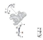 BMW F06 F12 F13 640i N55 Oil Pipe Outlet Selang Pipa Oli Turbo - Gambar 6