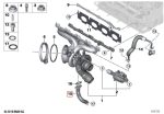 Original BMW F30 LCI 320i 330i Mesin B48 Outlet Selang Pipa Oli Turbo - Image 5