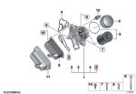 Original BMW E90 F30 F32 N20 N52 N54 N55 Seal Gasket Rumah Filter Oli - Gambar 5