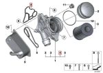 BMW E84 X1 E83 F25 X3 F26 X4 Seal Gasket Rumah Filter Oli 8637821 - Gambar 4