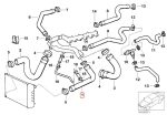 BMW E34 M5 Upper Radiator Hose Selang Radiator Atas 11531312241 - Gambar 3