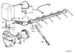 Original BMW E38 Distributor Cap Tutup Delco Mesin M73 - Gambar 5
