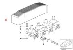 Original BMW E36 318is USDM Ignition Coil Cover Box