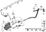 Original BMW E90 E92 E93 High Pressure Fuel Pump HPFP Mesin N53 N54 - Image 3