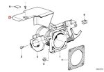 Original BMW E28 E34 E24 E32 Cover Tutup Throttle Body Housing M30 - Gambar 4