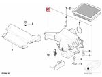 Original BMW E46 323i 328Ci M52 Air Intake Tube Pipa Flexi ke Air Box - Image 4