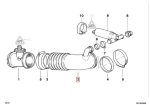 BMW E34 E32 E38 M60 MAF Sensor Air Intake Rubber Boot 13711747994 - Image 3