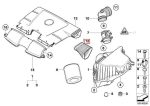 Original BMW E84 X1 E90 320i N46 Air Intake Rubber Boot Air Flow - Image 4