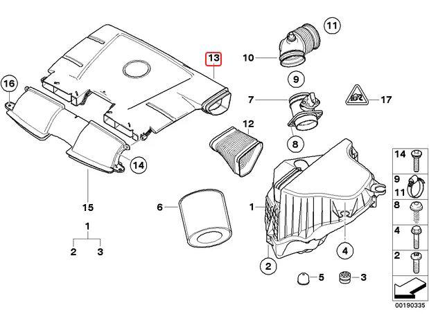 13717560918_A Original BMW E84 X1 E90 320i N46 Intake Manifold Cover - Image 1