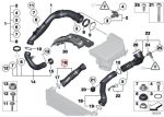 BMW F07 F10 535i N55 Intake Charge Air Induction Pipe Pipa Intercooler - Image 3