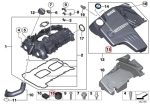 Original BMW F30 320i 328i N20 Engine Cover Rubber Mounting Karet Mesin 13717588501 - Image 4