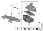 Original BMW F44 F48 X1 Intake Air Duct Belakang Grill 13717645645 - Image 5