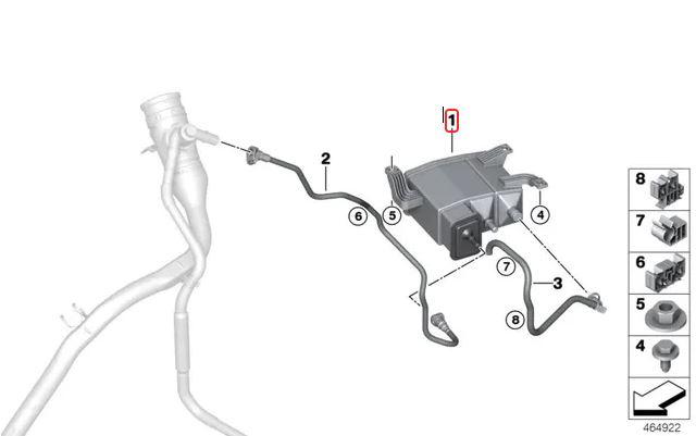 16137356541_A Original BMW G11 G12 Activated Charcoal Filter Ventilasi Bensin - Image 1