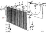 Original BMW E23 7 Series Front Radiator With Transmission Oil Cooler - Gambar 5