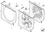 Original BMW E46 Extra Fan Kipas Radiator 17117561757 - Image 5